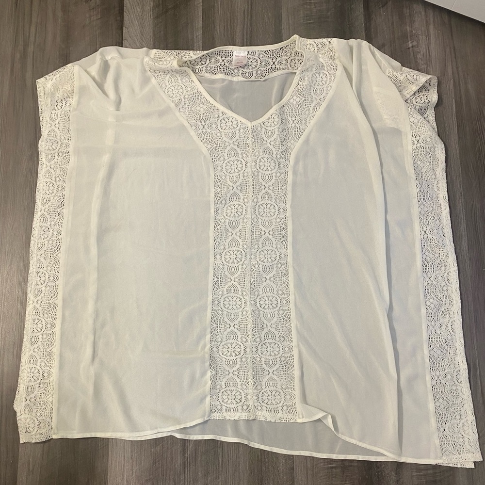 Swimsuit Coverup cream color size L